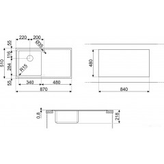 Кухонная мойка Smeg LFT861D
