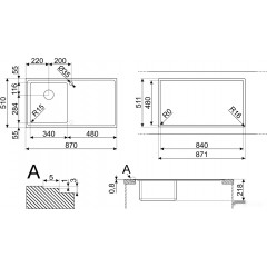 Кухонная мойка Smeg LFT861D