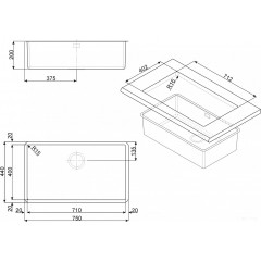 Кухонная мойка Smeg VSTR71DKX