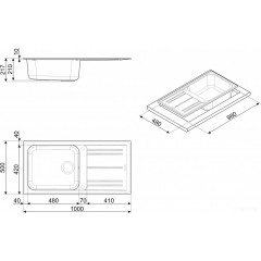 Кухонная мойка Smeg LZ150AV2