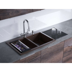 Кухонная мойка Omoikiri Bosen 80-2 DC (темный шоколад)