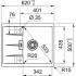 Кухонная мойка Franke Centro CNG 611/211-62 Fragranite 114.0639.682 (оникс)