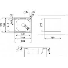 Кухонная мойка Smeg LYP401FD