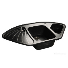 Кухонная мойка GranFest Corner GF-C1040E (черный)