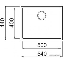 Кухонная мойка Elleci Quadra 105 Undermount G62 Bianco Antico