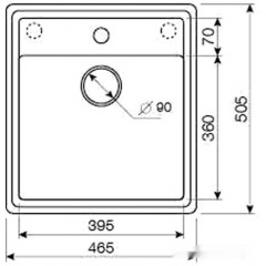 Кухонная мойка Zorg Como 46 (черный опал)