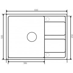 Кухонная мойка Zorg Apollo 65 (белый камень)