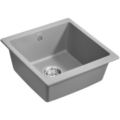 Кухонная мойка Paulmark Brilon PM104546-GRM серый металлик