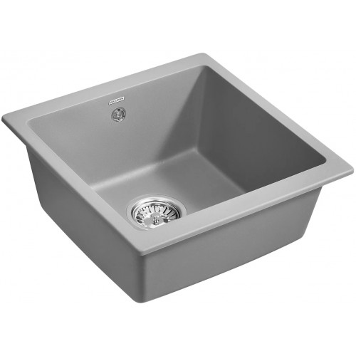 Кухонная мойка Paulmark Brilon PM104546-GRM серый металлик
