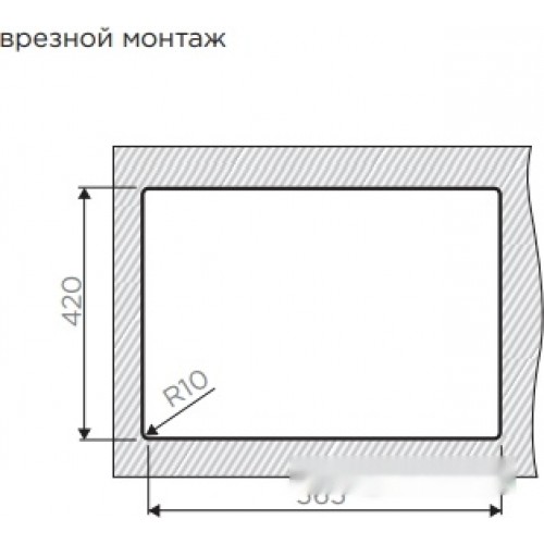 Кухонная мойка Omoikiri 58-2-U/IF IN-R