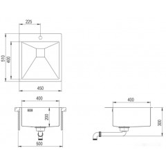 Кухонная мойка AquaSanita Aira AIR100X-T (графит)