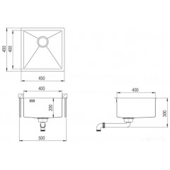 Кухонная мойка AquaSanita Dera DER100X-T (графит)