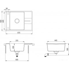 Кухонная мойка AquaSanita Bella SQB102AW (black metallic 601)
