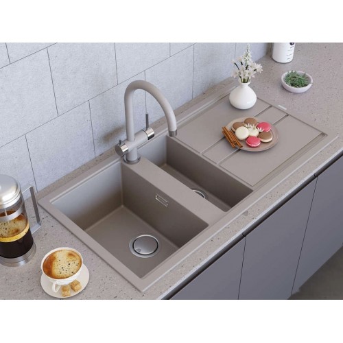 Кухонная мойка Omoikiri Kitagawa 100-2 GR (leningrad grey)