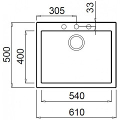 Кухонная мойка Elleci Quadra 102 G68 Bianco