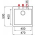 Кухонная мойка Elleci Quadra 102 Ghisa M70