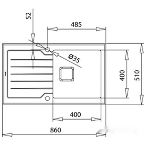 Кухонная мойка Teka Diamond RS15 1B 1D 86 Auto (серый камень)