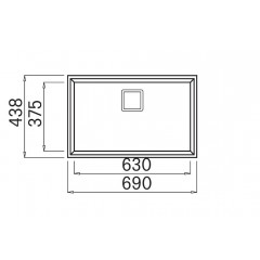 Кухонная мойка Elleci Karisma 120 Undermount K96 White