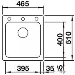 Кухонная мойка Blanco Naya 45 (серый беж)