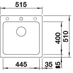 Кухонная мойка Blanco Naya 5 антрацит 526579