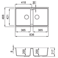 Кухонная мойка Elleci Best 450 Undermount G59 Antracite