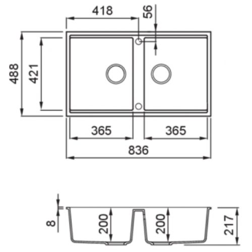 Кухонная мойка Elleci Best 450 Undermount G59 Antracite