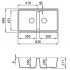 Кухонная мойка Elleci Best 450 Undermount G59 Antracite