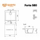Кухонная мойка Ulgran QUARTZ Forte 580-02 (лен)