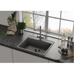 Кухонная мойка Ulgran QUARTZ Forte 580-06 (трюфель)