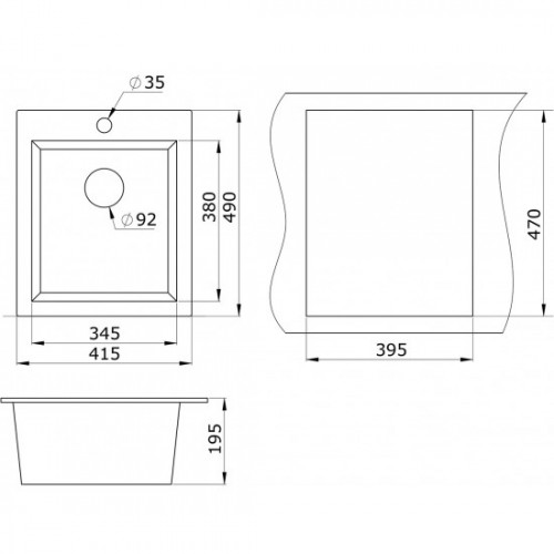 Кухонная мойка Paulmark Leer PM104249-BLM