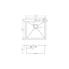 Кухонная мойка Zorg INOX X-5151