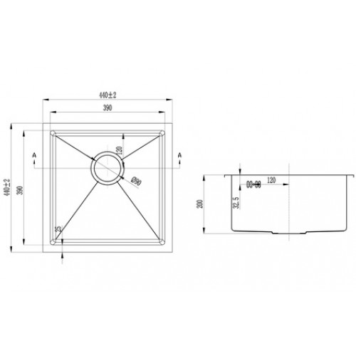 Кухонная мойка Zorg INOX X-4444