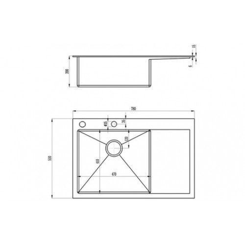 Кухонная мойка Zorg INOX X-7851-L