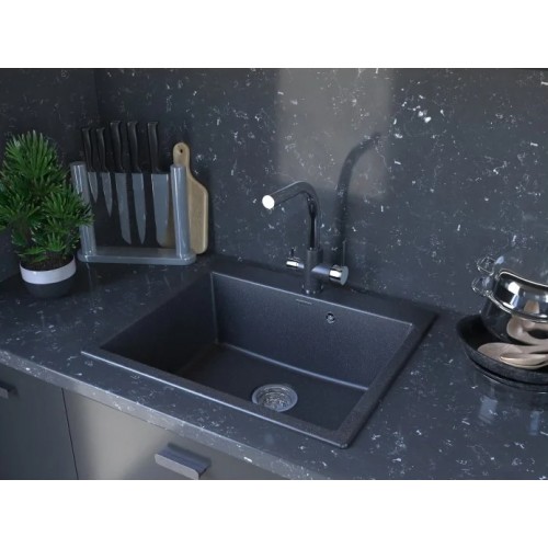 Кухонная мойка Paulmark Kante PM106052-BLM