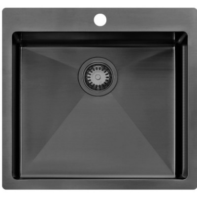 Кухонная мойка Zorg ZRN 5055 Nano PVD Gunblack 3 мм