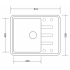Кухонная мойка Zorg Torino 62 (серый бетон)