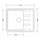 Кухонная мойка Zorg Torino 62 (серый бетон)