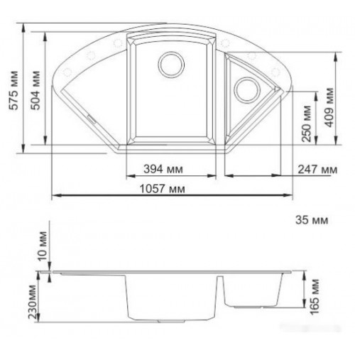 Кухонная мойка Omoikiri Sakaime 105C-SA бежевый 4993125