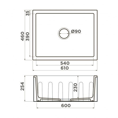 Кухонная мойка Omoikiri Mikura 61 WH белый 4997068