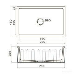 Кухонная мойка Omoikiri Mikura 76 PE pebble