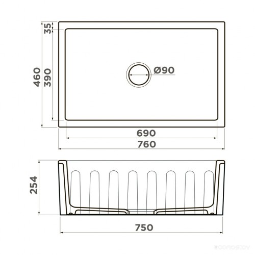 Кухонная мойка Omoikiri Mikura 76 PE pebble 4997078