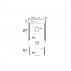 Кухонная мойка Omoikiri Akisame 41 GB графит