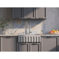 Кухонная мойка Omoikiri Mikura 76 WH-Glossy (белый глянцевый)