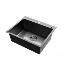 Кухонная мойка Roxen Simple 560220-60B (набор с коландером и дозатором)