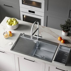 Кухонная мойка Roxen Vespa 560230-70R сатин