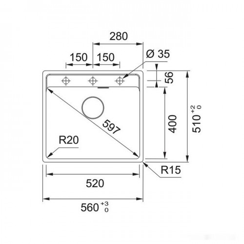 Кухонная мойка Franke MRG 610-52 TL (оникс)