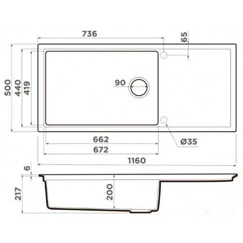 Кухонная мойка Omoikiri Sintesi 116 WG 4997123 (wind green)