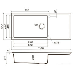 Кухонная мойка Omoikiri Sintesi 116 CN 4997122 (canyon)