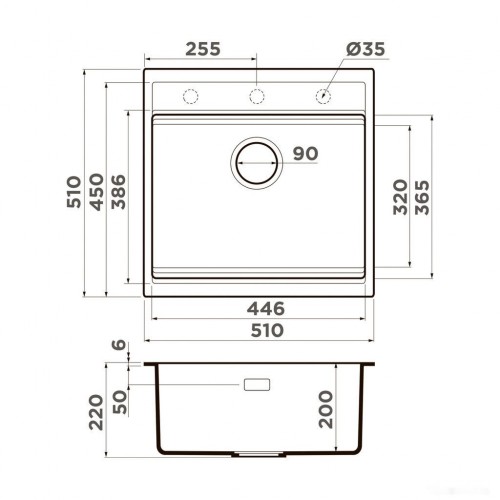 Кухонная мойка Omoikiri Kitagawa 51 GB (leningrad grey)