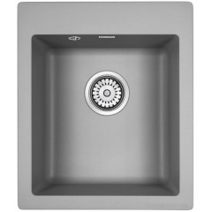 Кухонная мойка Paulmark Leer PM104249-GRM серый металлик